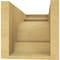 Ekena Millwork 7"W x 14"D x 7"H Wide New Brighton Rough Cedar Woodgrain TimberThane Corbel, Primed Tan CORUR07X14X07NEBRCPR - alternate 2